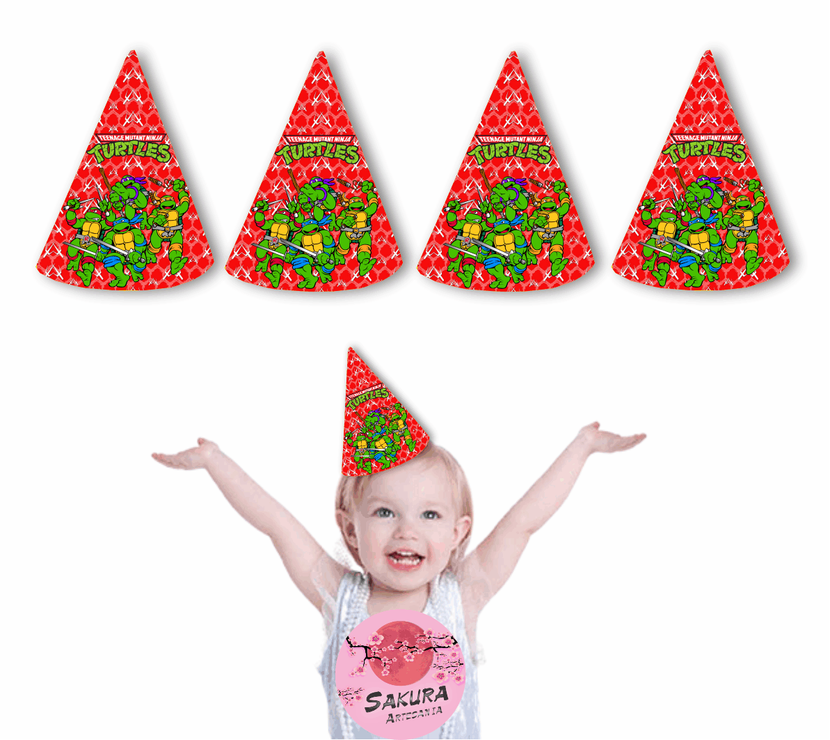 Tortugas Ninja Gorros conos