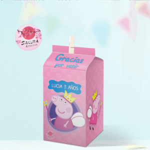 Peppa pig caja souvenirs