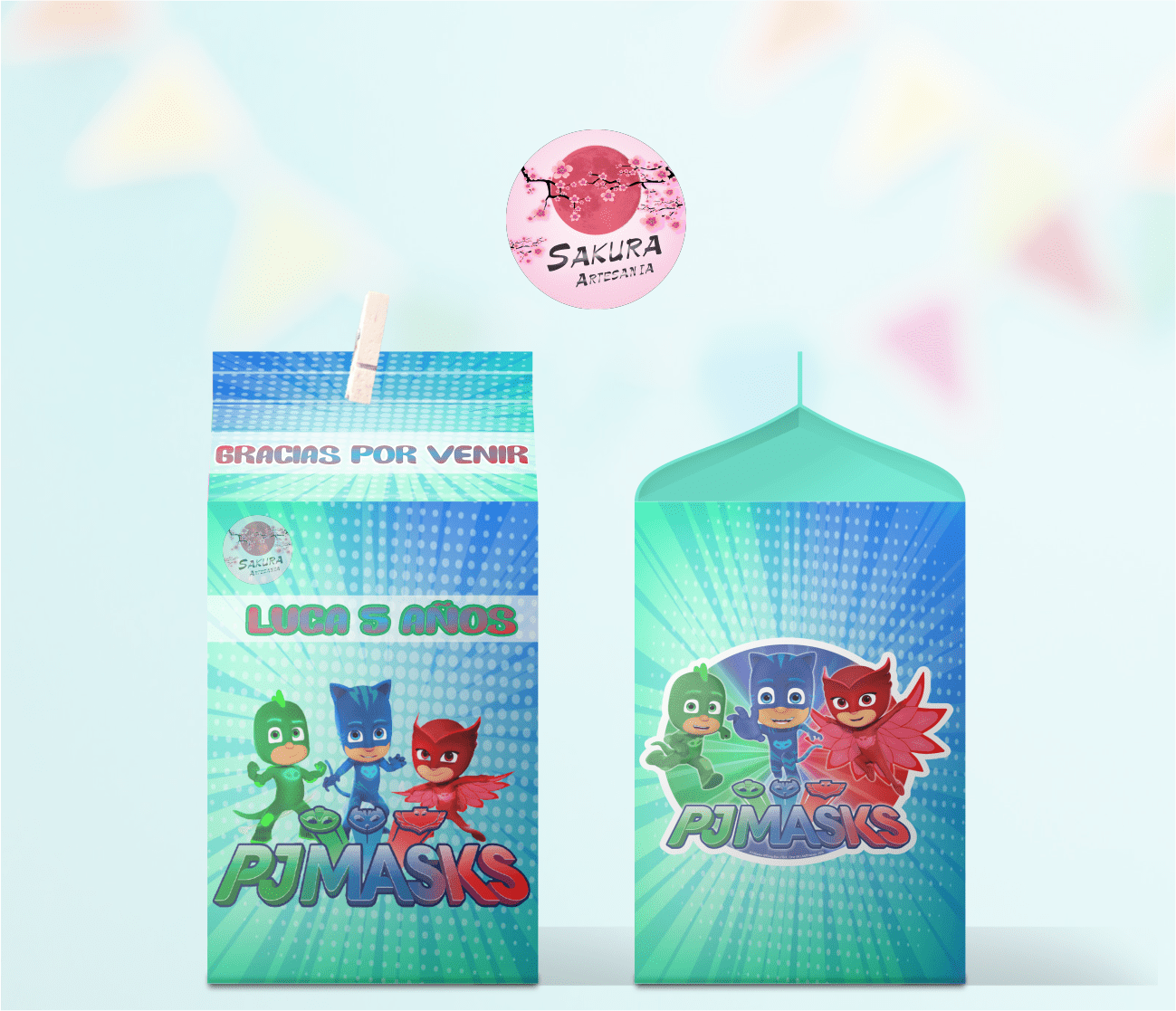 PJ Masks caja souvenirs - Imagen 2
