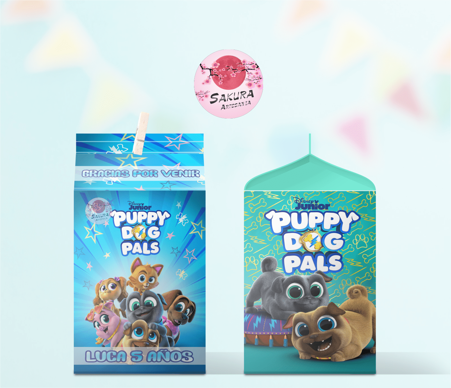 Puppy Dog Pals caja souvenirs - Imagen 2