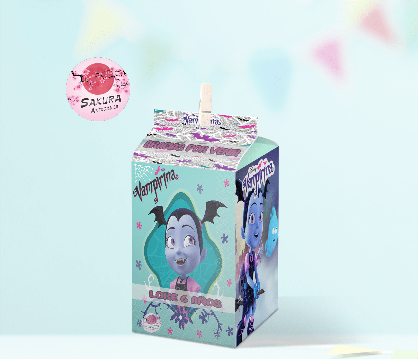 Vampirina caja souvenirs