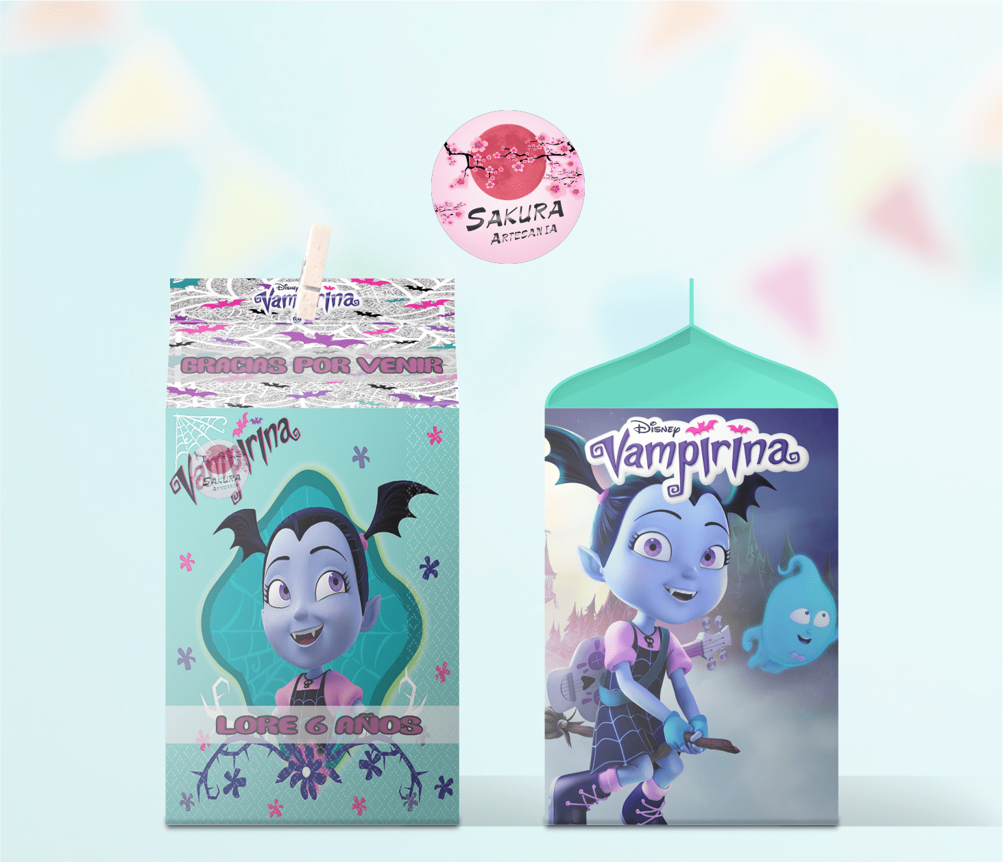 Vampirina caja souvenirs - Imagen 2