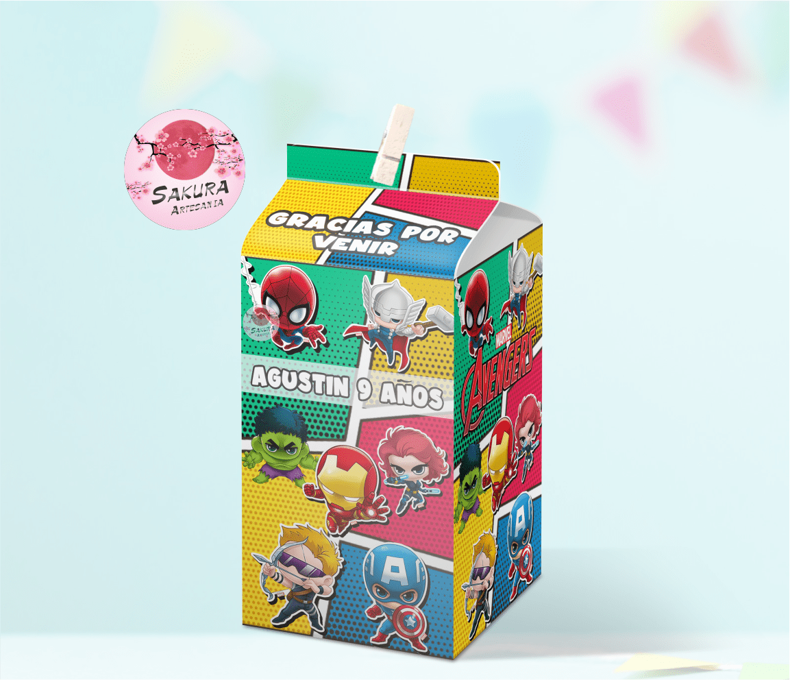 Los Vengadores caja souvenirs