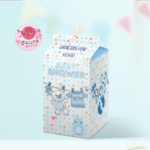 baby shower boy caja souvenirs