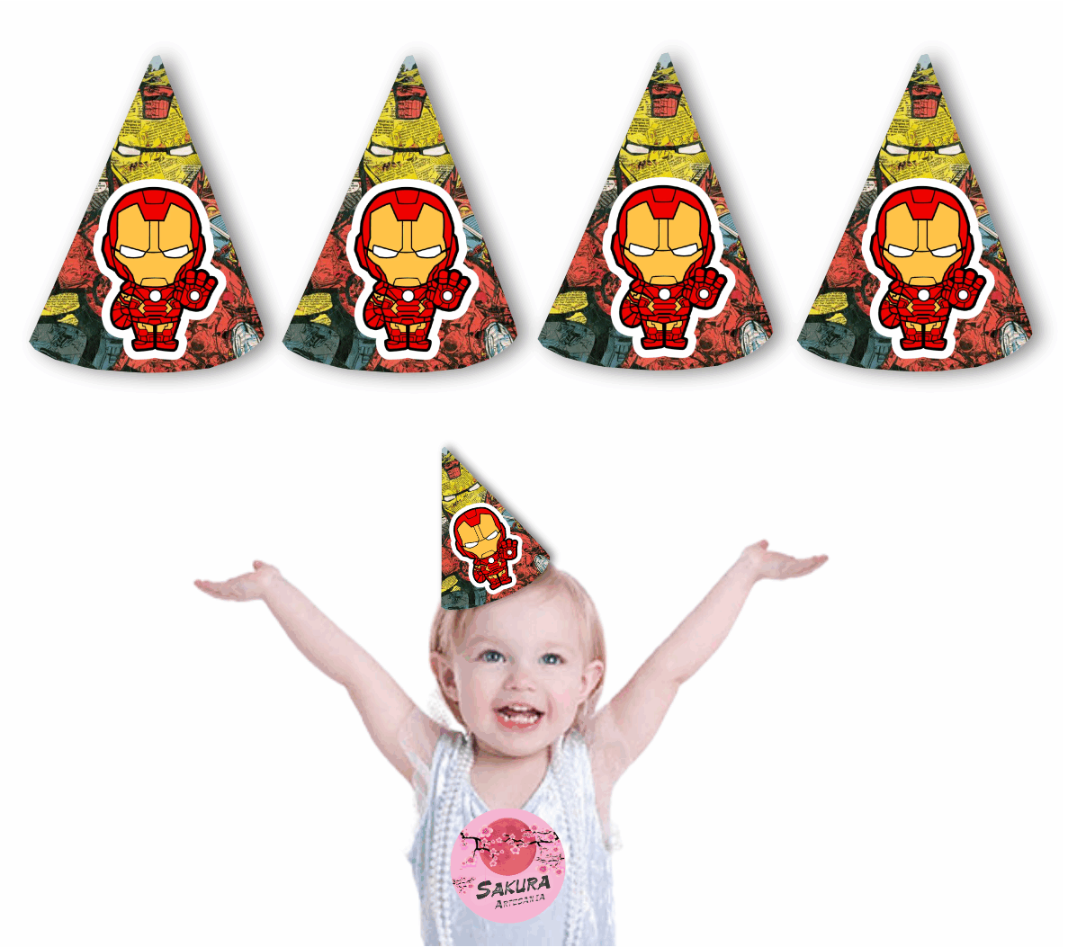 Iron Man Gorros conos