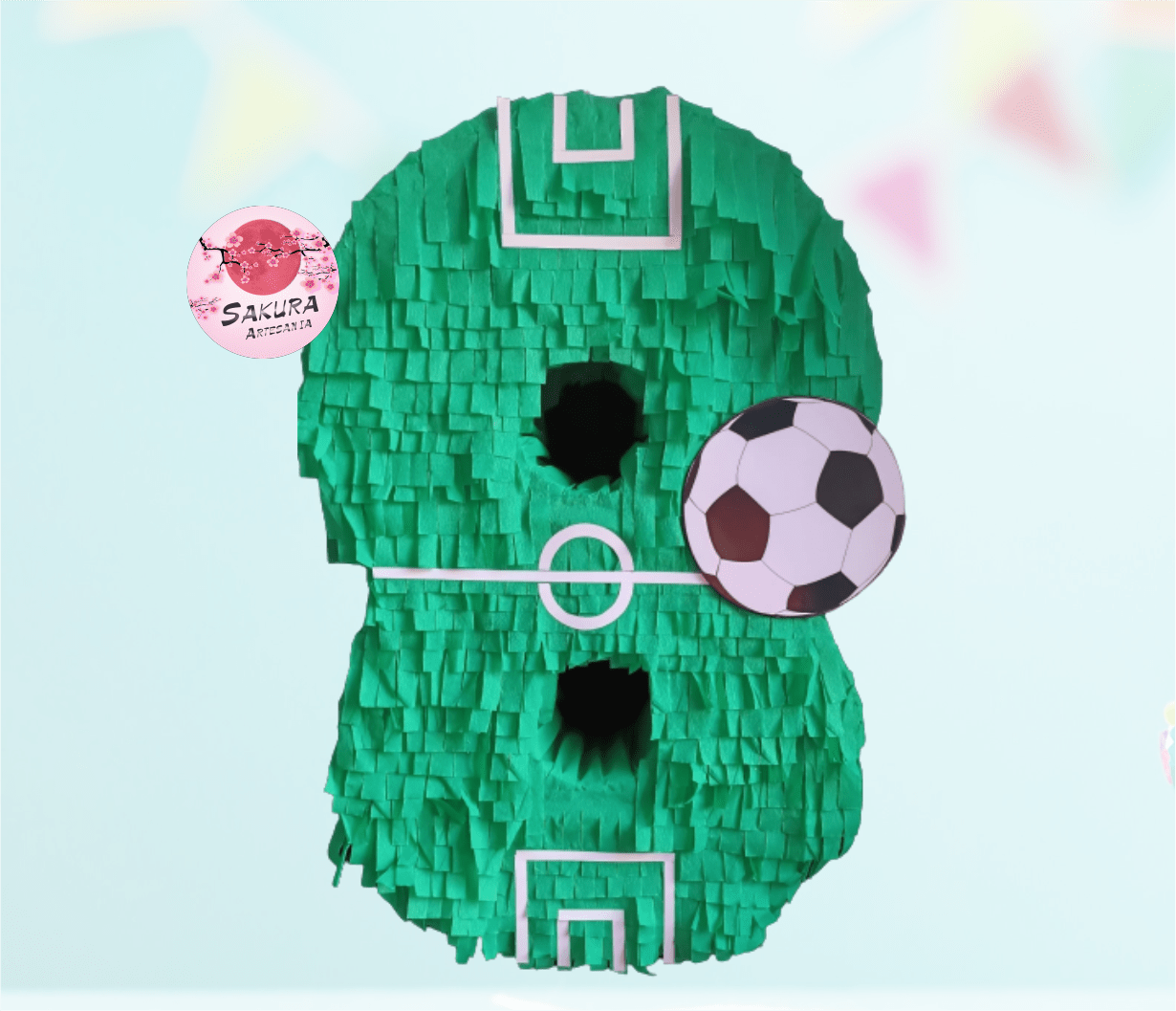 Piñata futbol numeros