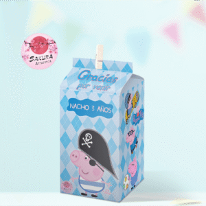 Peppa pig pirata caja souvenirs