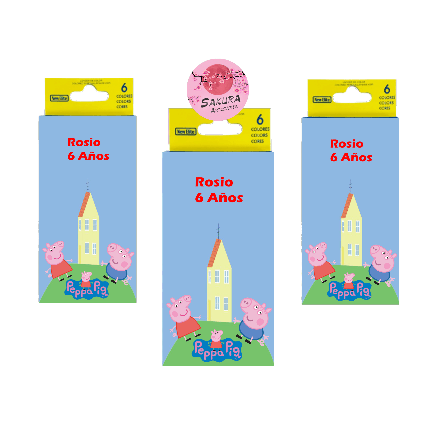 Pepa Pig Lapices De Colores