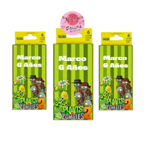 Planta Vs Zombies Lapices De Colores