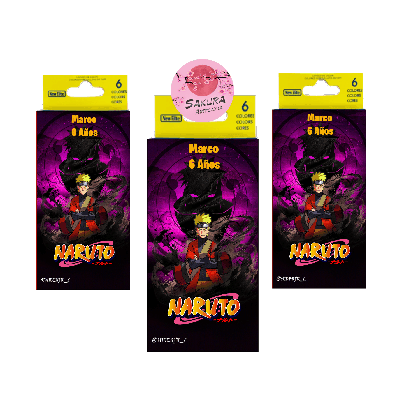 Naruto Lapices De Colores