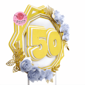 Bodas de oro Aniversario cake Toppers 3d