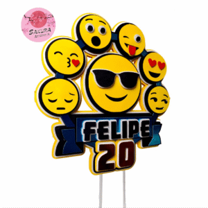 Emoji cake Toppers 3d