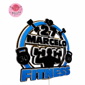 Fitness cake Toppers 3d