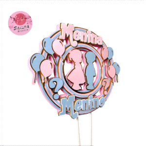 Revelación de sexo cake Toppers 3d
