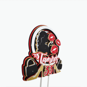Mujer Fashion cake Toppers 3d