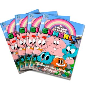 Libros souvenirs El Increible Mundo de Gumball