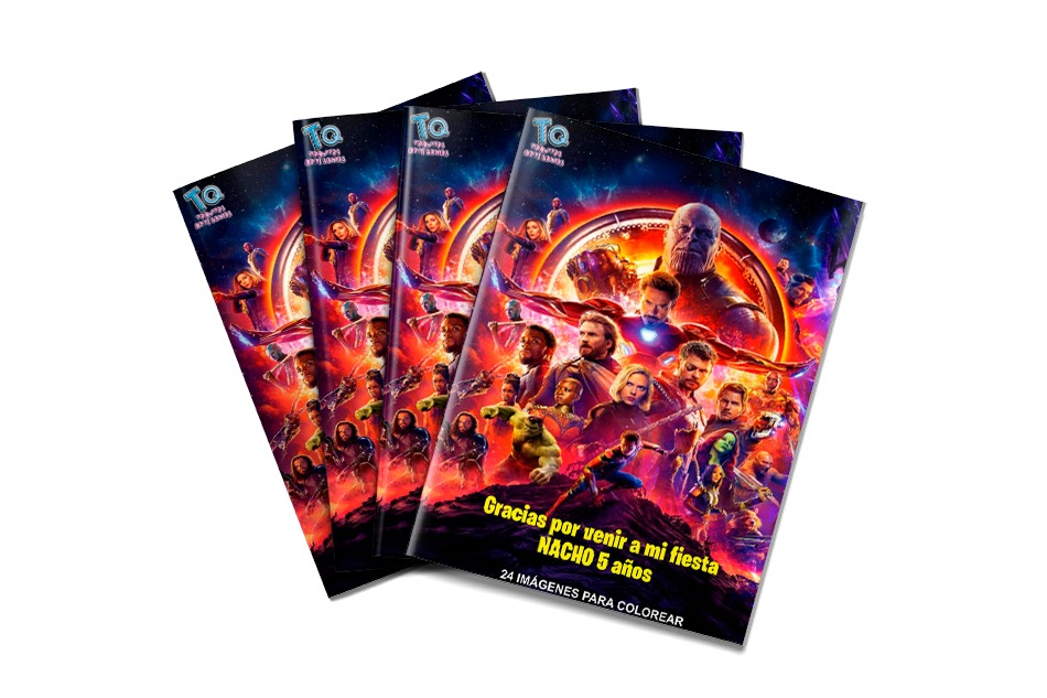 Libros souvenirs Los Vengadores