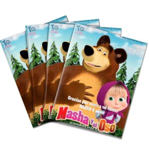 Libros souvenirs Masha Y El Oso