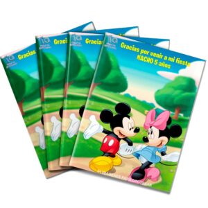 Libros souvenirs Mickey y Minnie