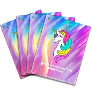 Libros souvenirs Unicornio