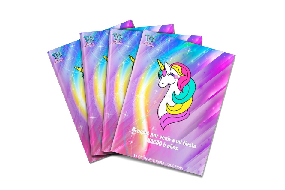 Libros souvenirs Unicornio