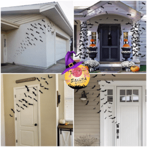 kit Halloween Decoracion Murciélagos 3d x100