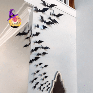 kit Halloween Decoracion Murciélagos 3d x30