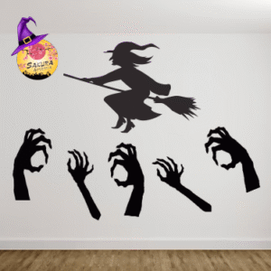 kit Halloween Decoracion Apliques x6