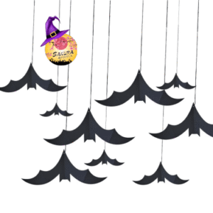 kit Halloween Murciélagos de colgar x10