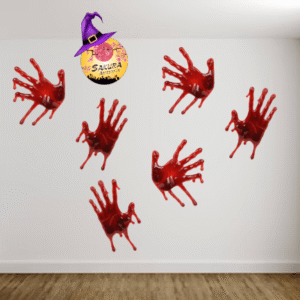 kit Halloween Apliques Manos terror