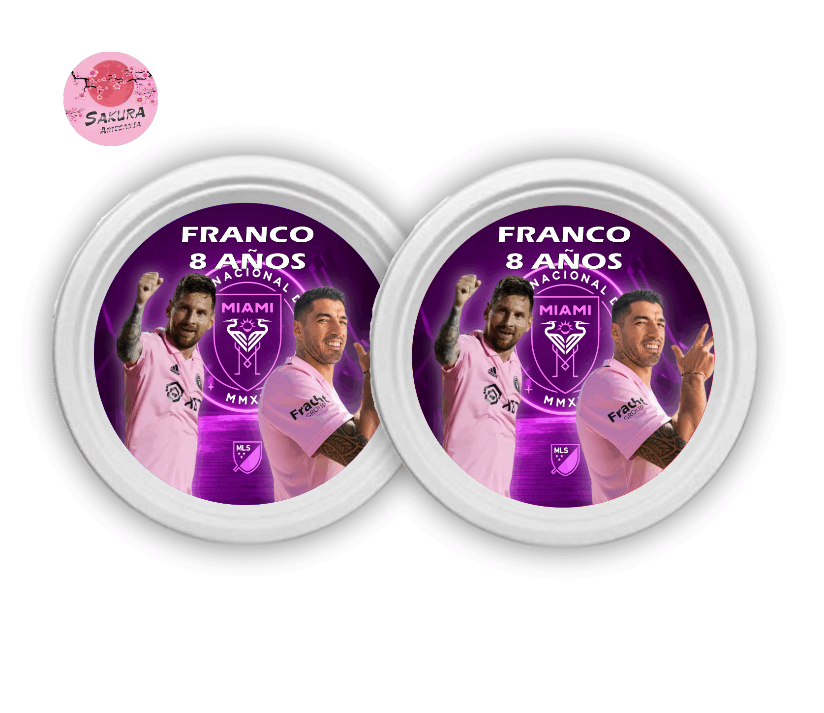 Inter Miami Platos x10 15x2mm