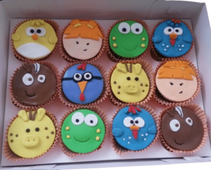Cupcakes Gallina Pintadita