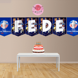 Copa America Banderín Con nombre