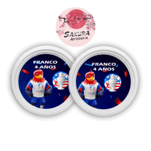 Copa America Platos x10 21x2cm