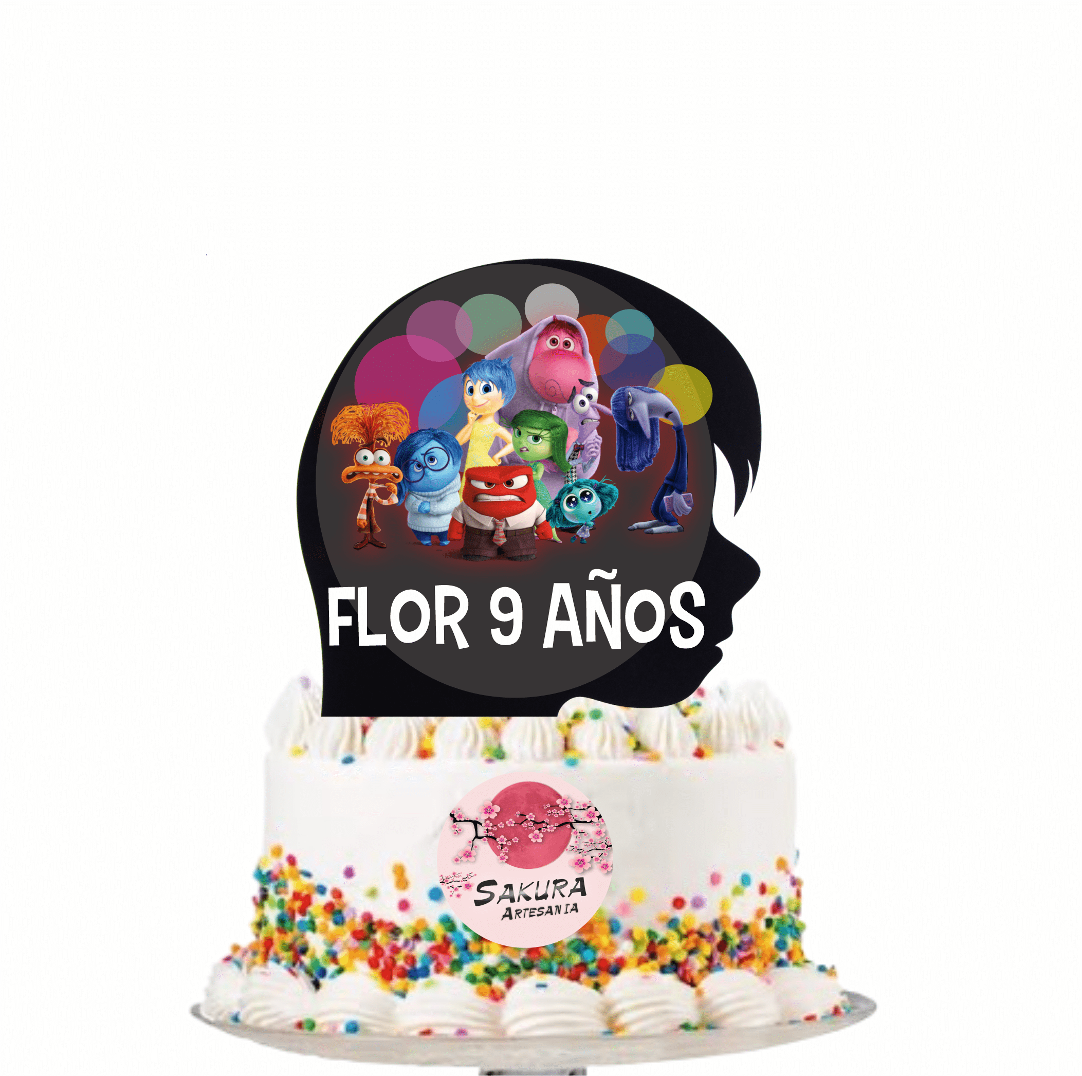 Intensamente Cake Topper
