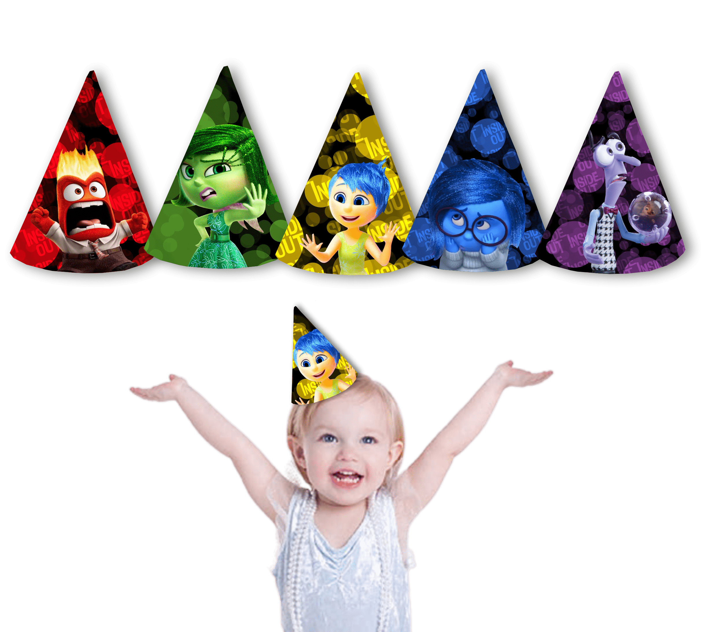 intensamente Gorros conos