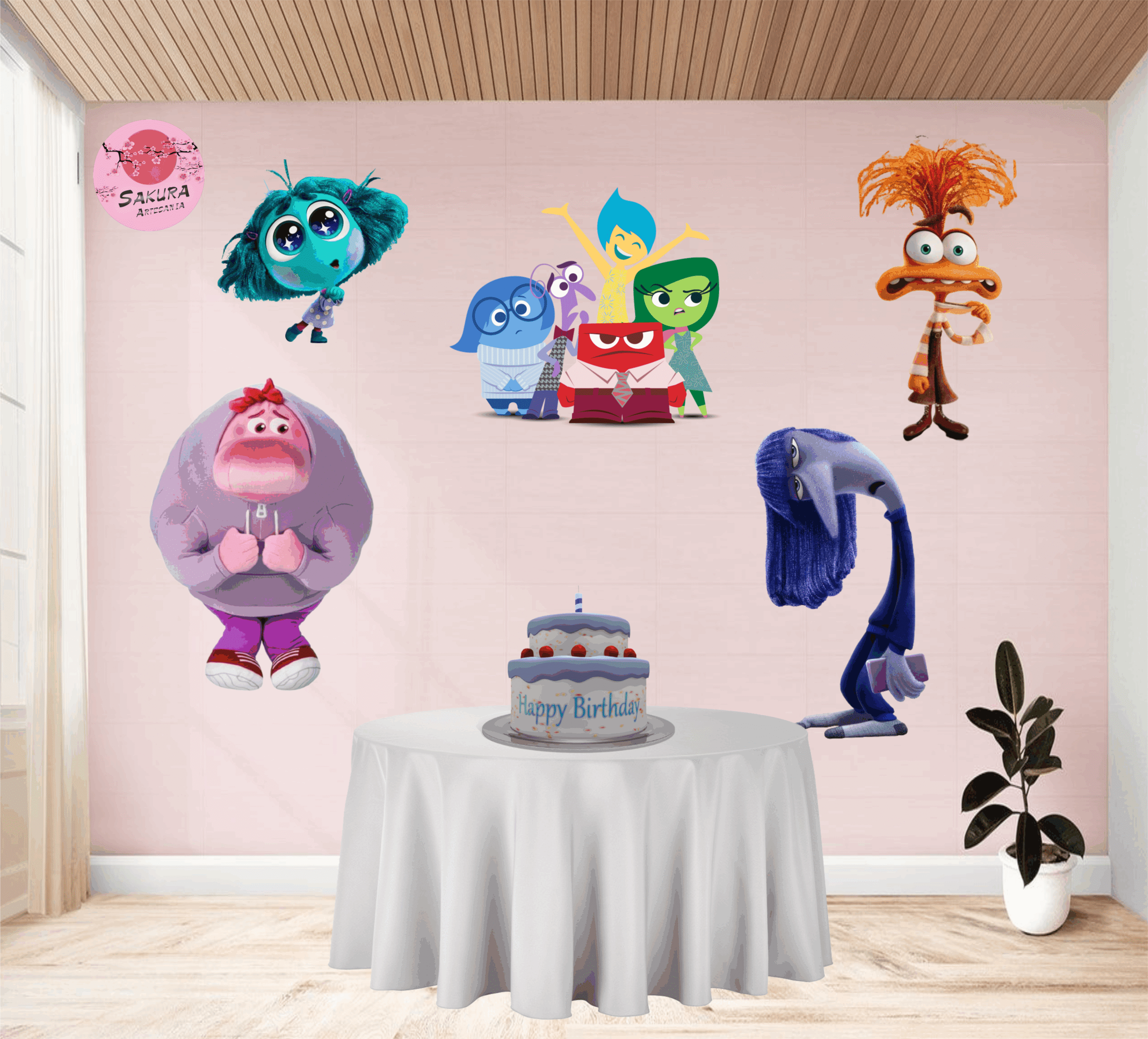 Intensamente Apliques x5