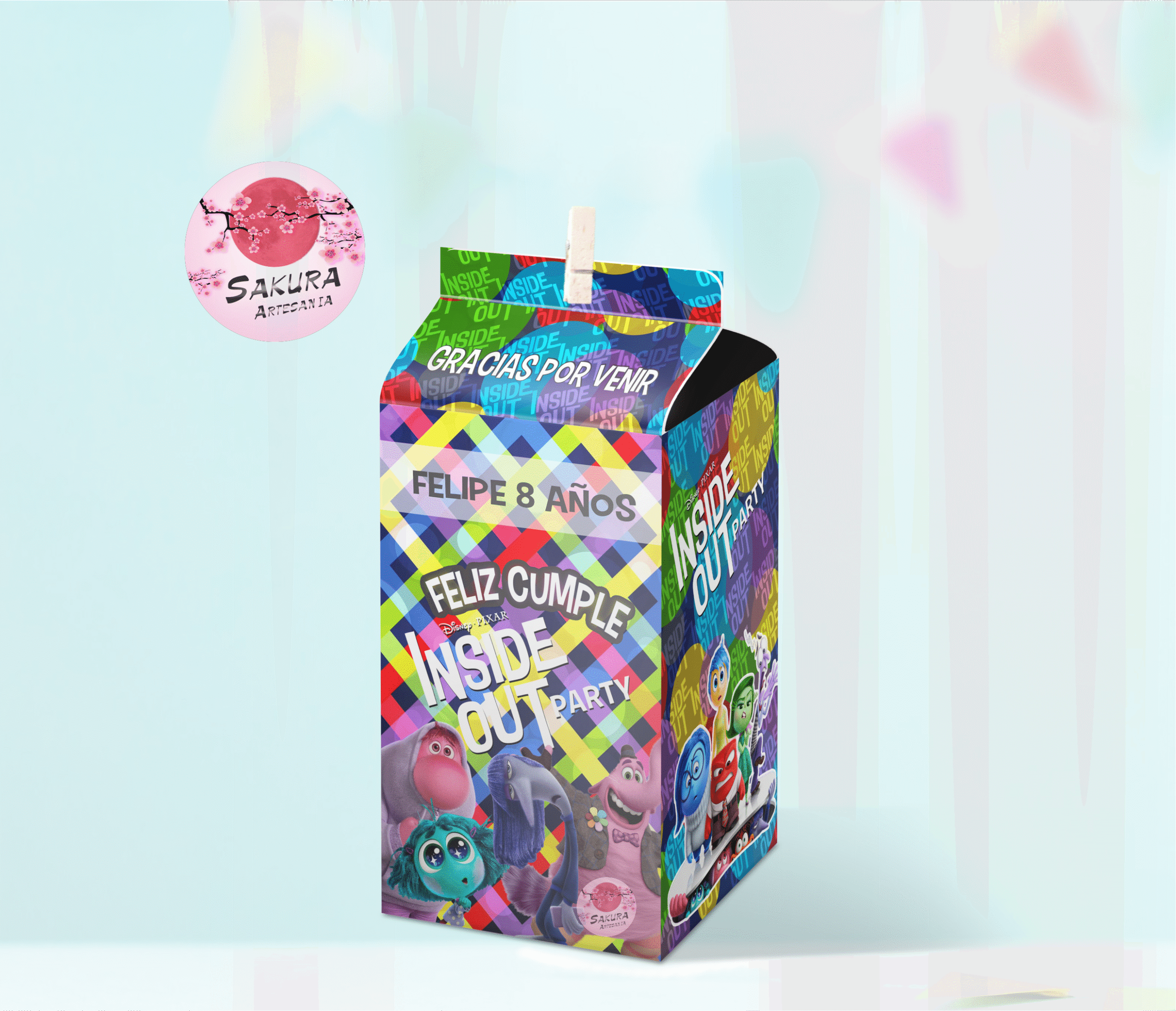 Intensamente caja souvenirs