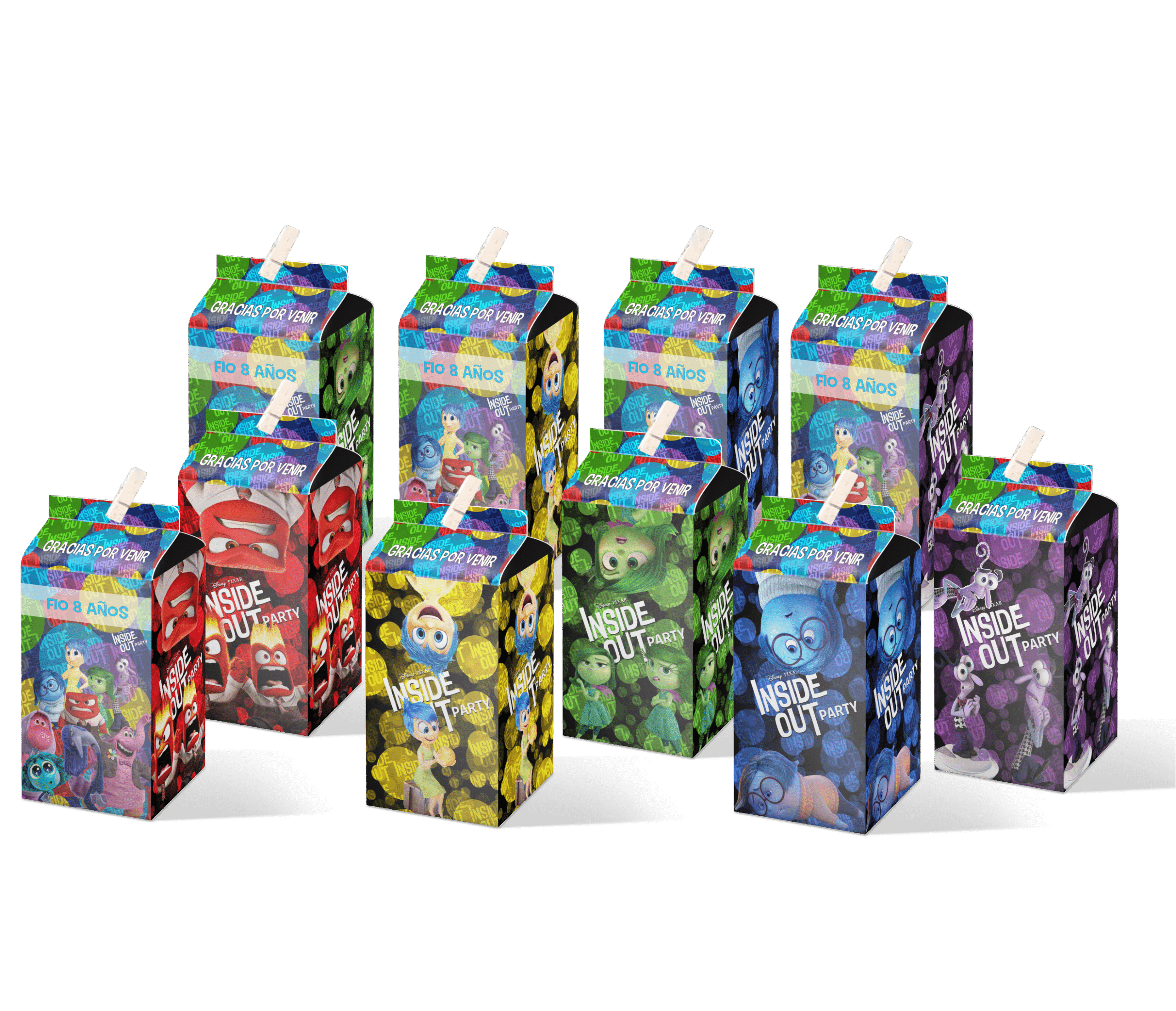 Intensamente Personajes caja souvenirs