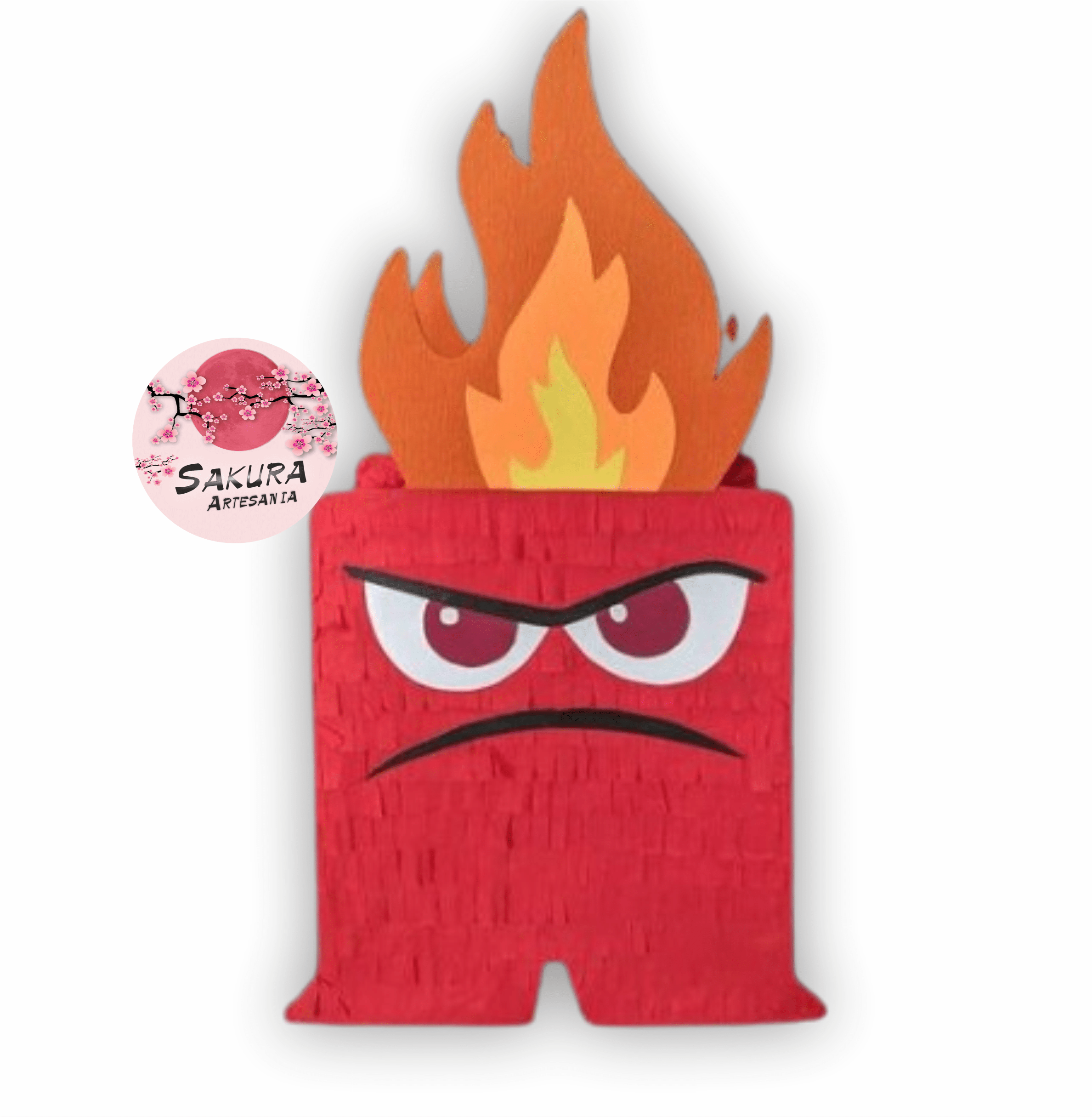 Piñata Enojo carita intensamente
