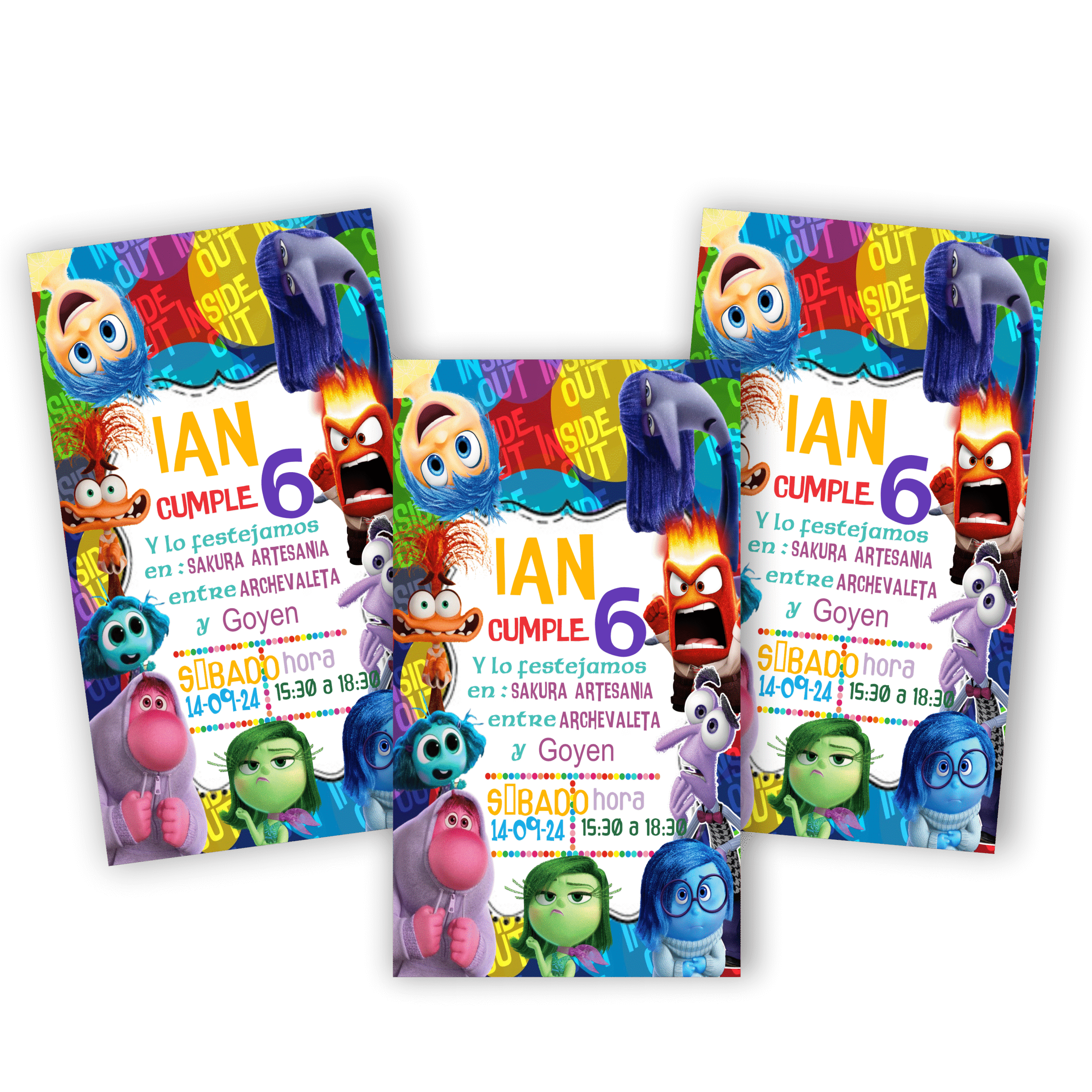 Intensamente tarjetas fisicas + Digital de regalo