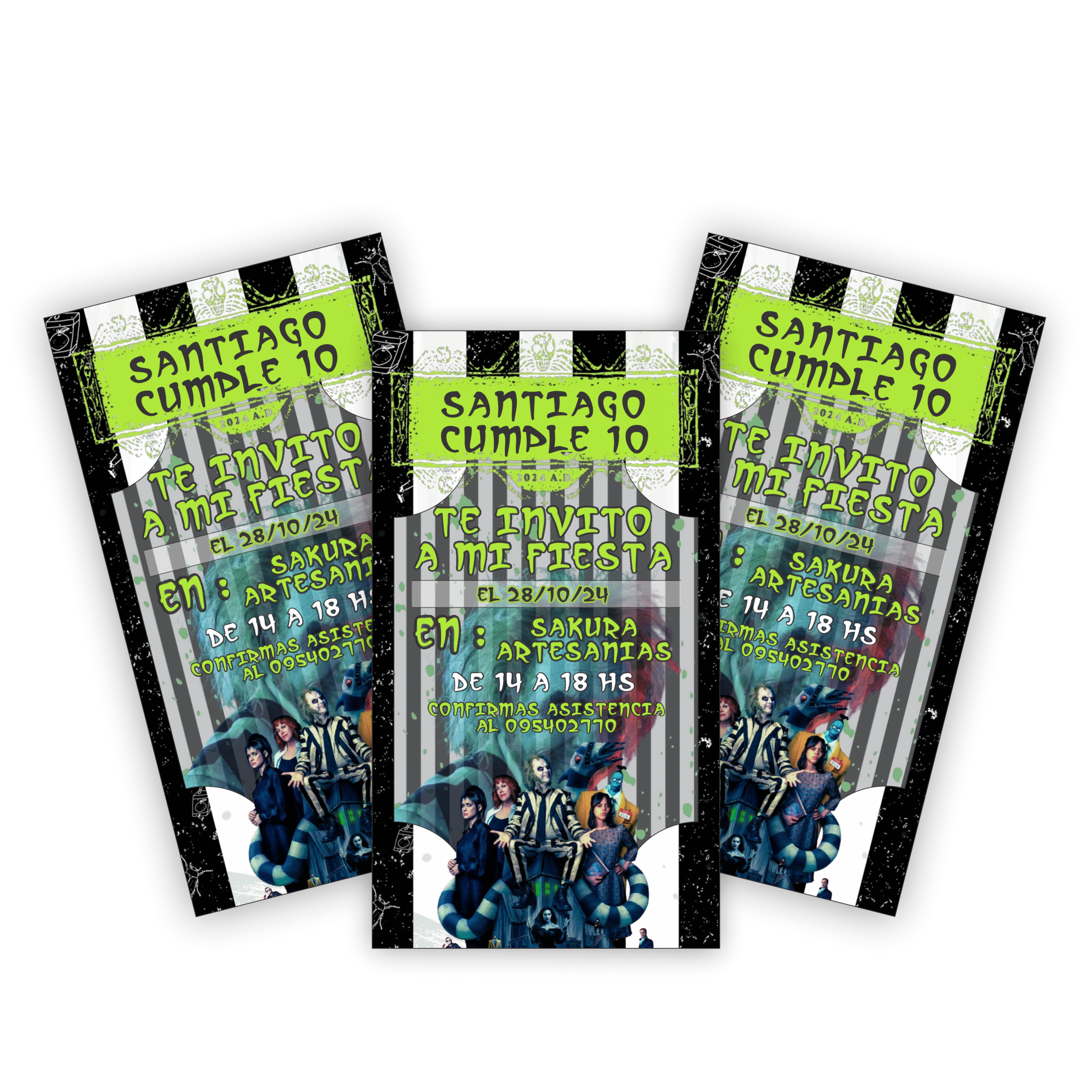 Beetlejuice tarjetas fisicas + Digital de regalo