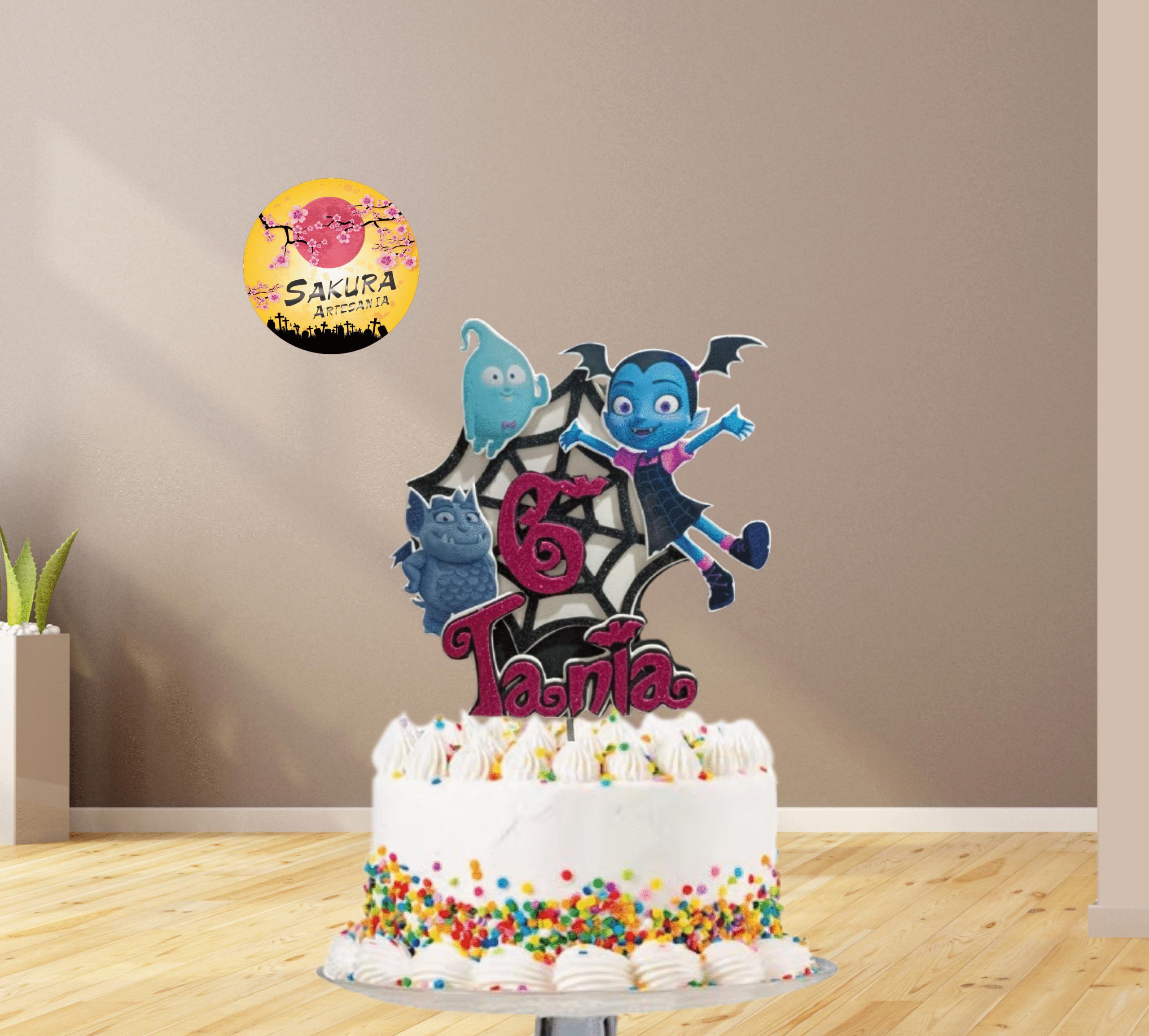 Vampirina cake Toppers 3d
