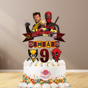 Deadpool Y Wolverine cake Toppers