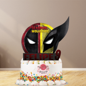 Deadpool Y Wolverine cake Toppers