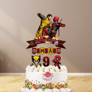 Deadpool Y Wolverine cake Toppers