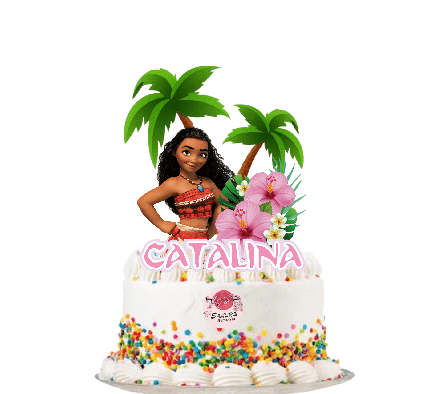 Moana cake Toppers
