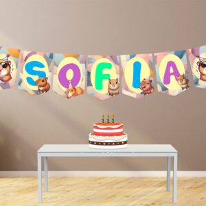 Capibara Banderín con nombre