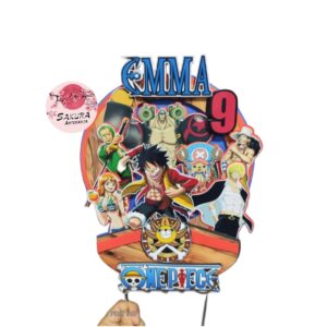 One piece cake Toppers 3d