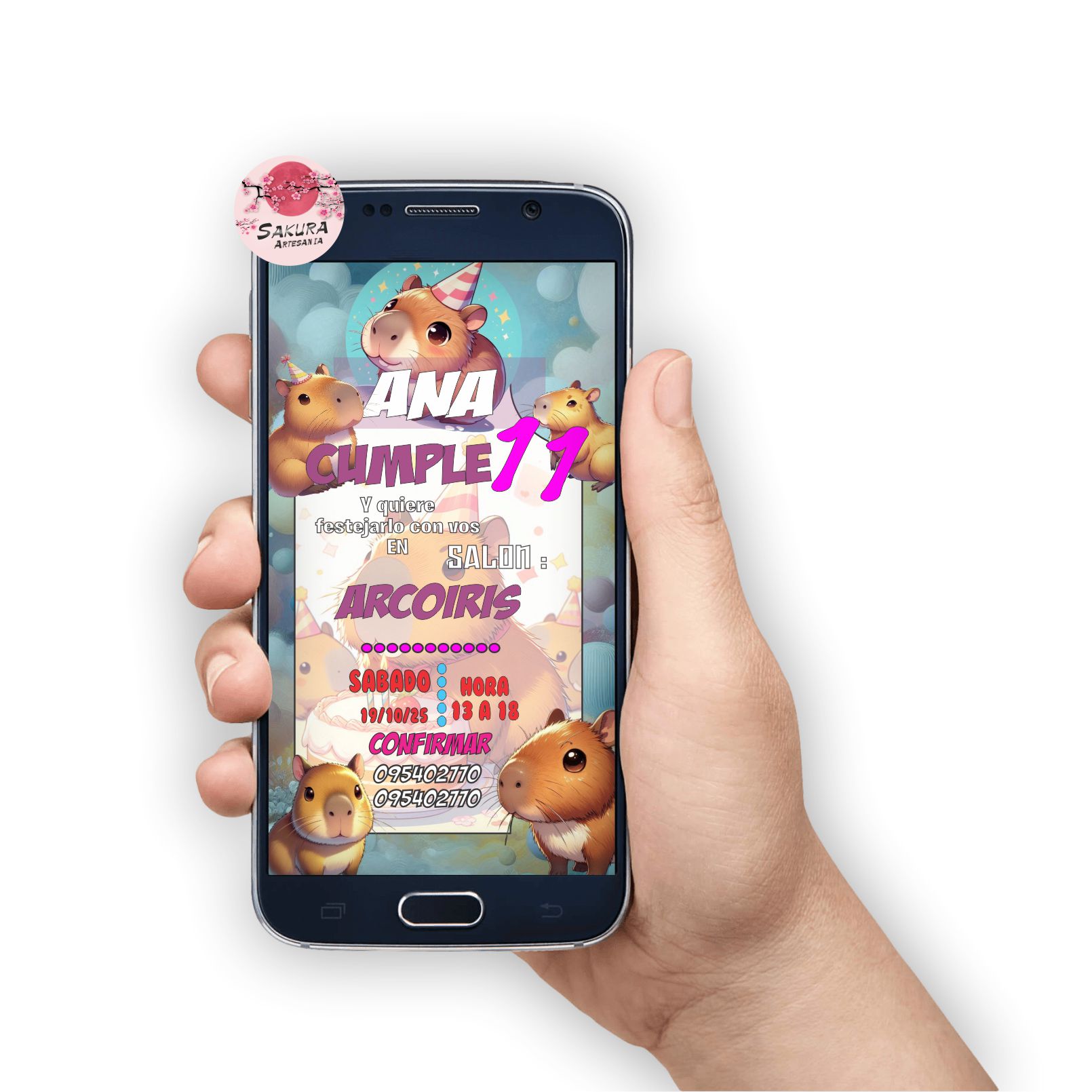 Capibara tarjetas fisicas + Digital de regalo - Imagen 2